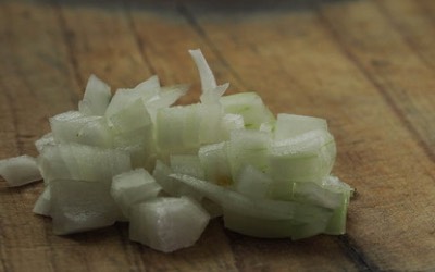 Nandas Onion Rice step1