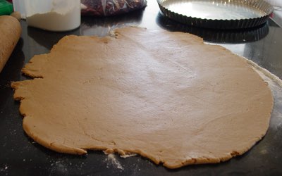 masa almendras pie
