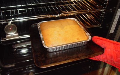pastel leche caliente